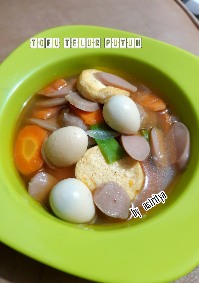 Foto resep Tofu Telur Puyuh