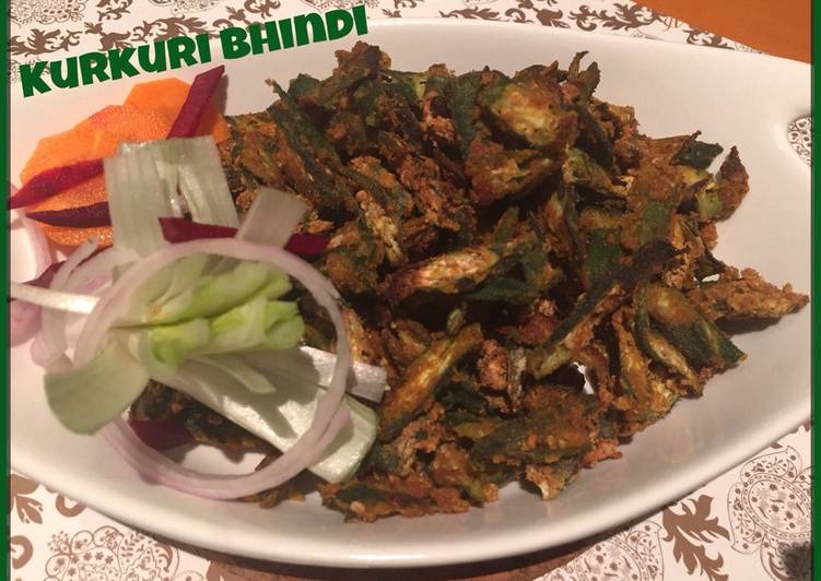 Steps to Prepare Homemade Kurkuri Bhindi