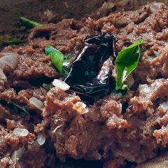 A picture of Ragi upma.
