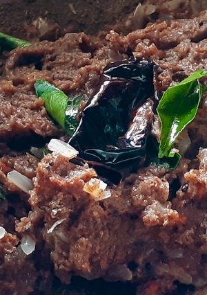 A picture of Ragi upma.