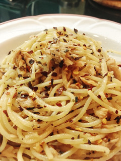 Foto resep Spaghetti tuna aglio e olio