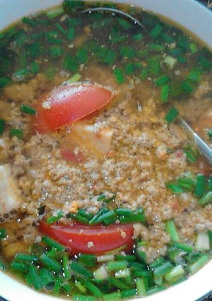 Hình của món Canh riêu cua.