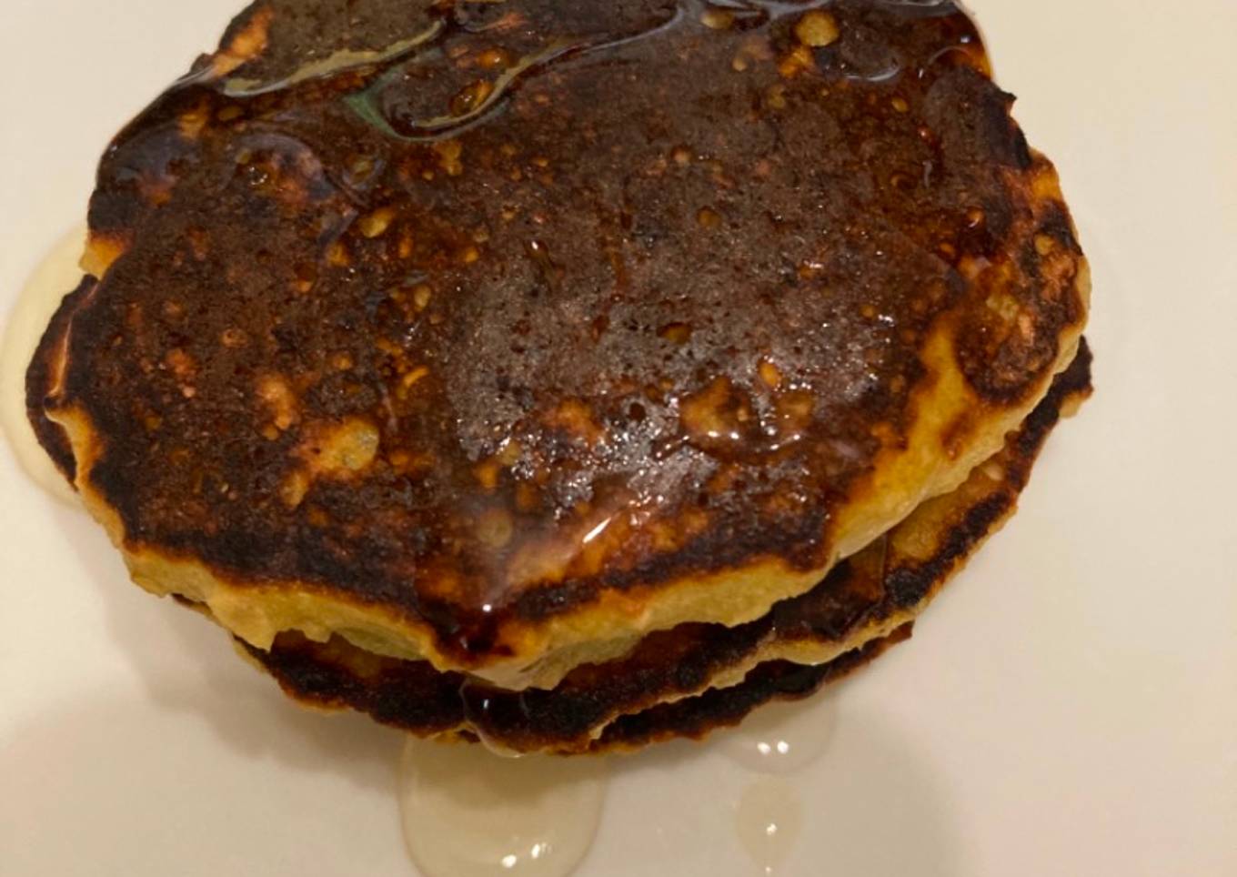 Fluffy pancakes à la banane et à l’avoine!