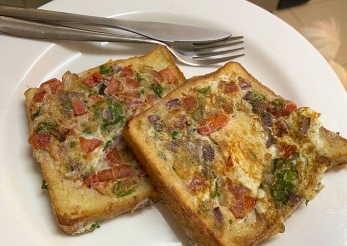 Egg bread toast with a twist