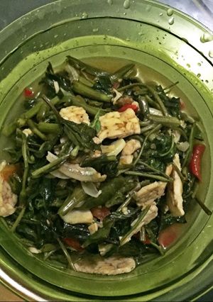 Foto resep Tumis Kangkung Tempe