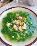 🔸️CANH RAU MÁ NẤU TÔM THẺ