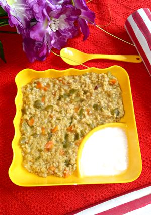 A picture of Masala oats.