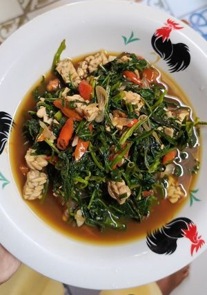 Foto resep Tumis kangkung tempe