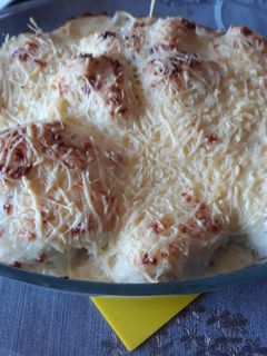 Una foto de Coliflor con bechamel y jamón