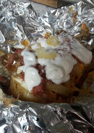 Una foto de Papa rellena al horno