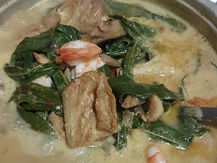 Resep Gulai Ikan Daun Singkong nangka, Lezat Sekali