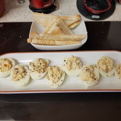A picture of My Devilled Eggs.😀.