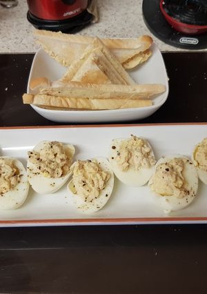 A picture of My Devilled Eggs.😀.