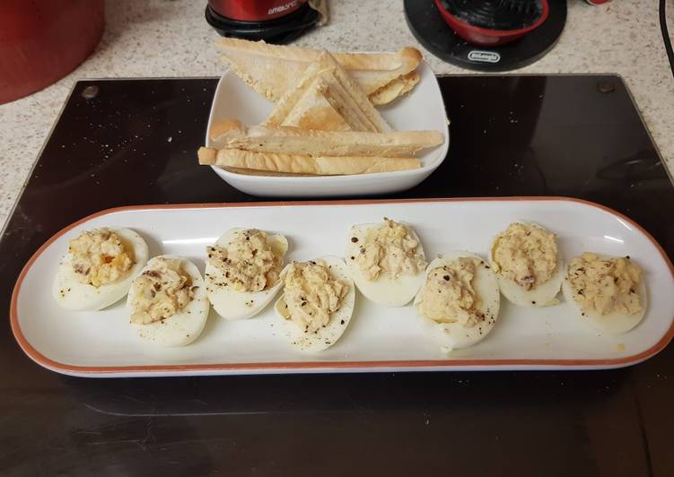 How to Prepare Quick My Devilled Eggs.😀