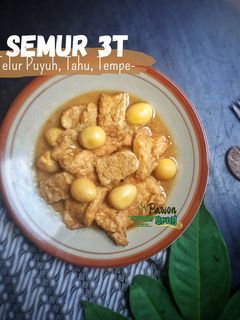 Foto resep Semur 3T (Telur puyuh, Tahu, Tempe)