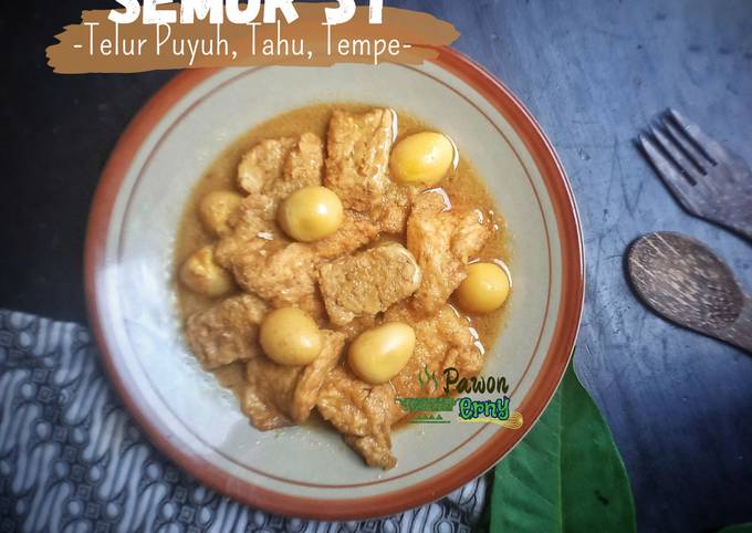 Resep Semur 3t Telur Puyuh Tahu Tempe Oleh Erny Sulistyowati Pawon