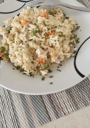 Mascarponés csirkerizotto recept fotója