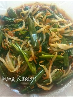 Foto resep Tumis tauge kacang panjang kangkung