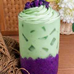 Ube Matcha Latte-レシピのメイン写真