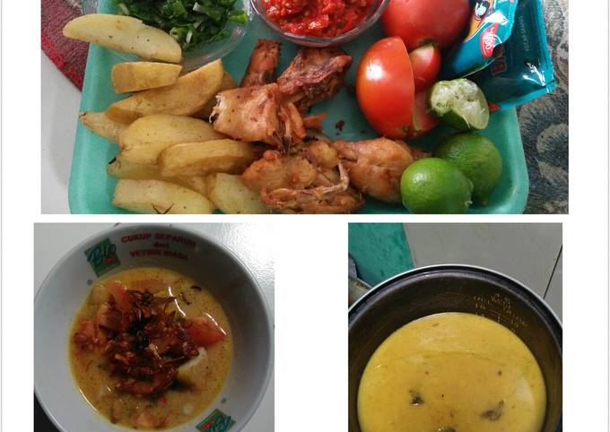 Soto ayam kuah santan ala betawi 👏 (sederhana)