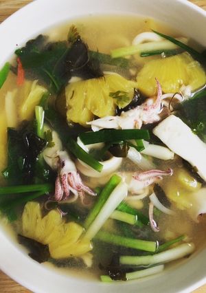 Hình của món Canh chua mực.