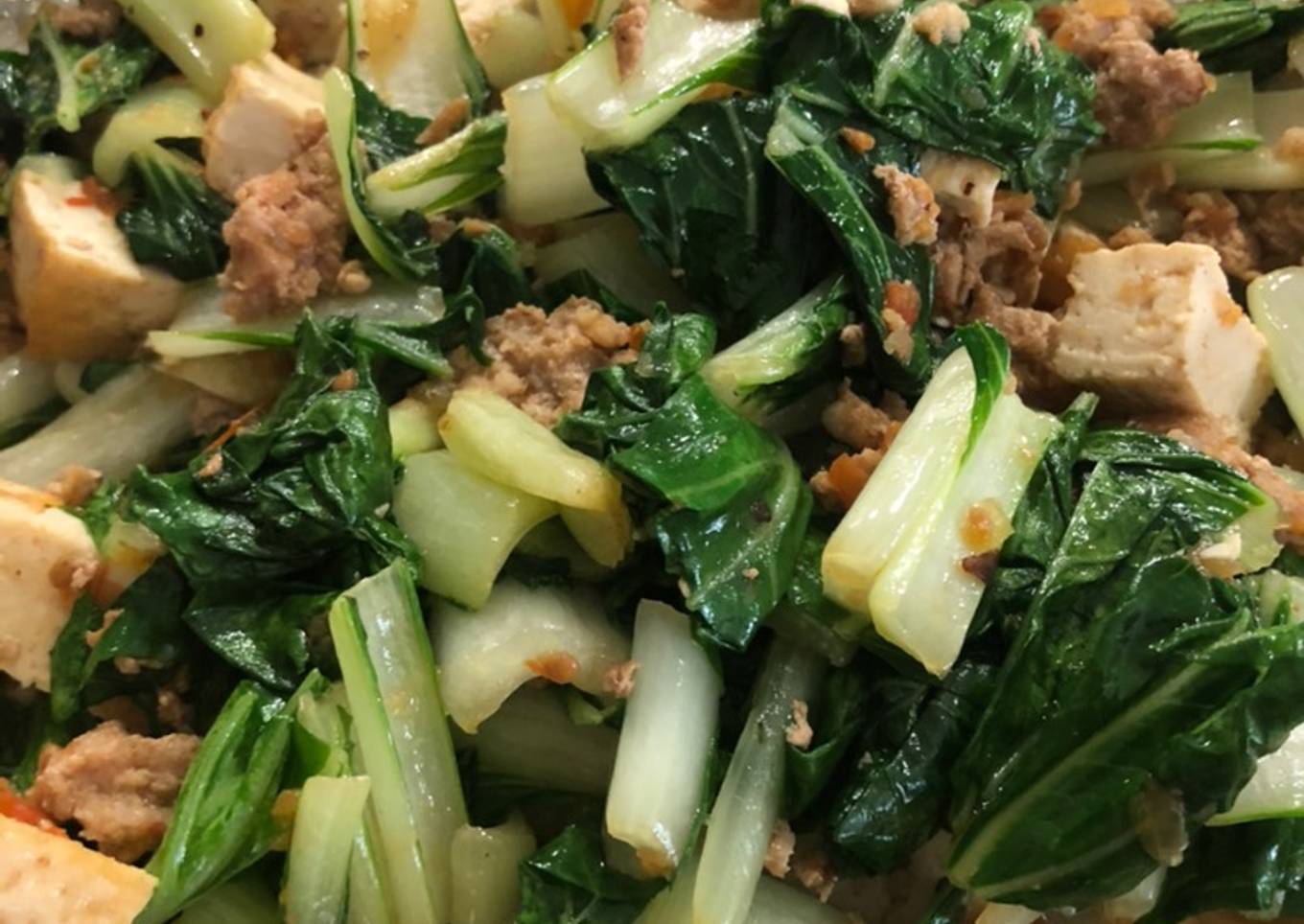 Grandma’s Sautéed Bok Choy w/ Tofu