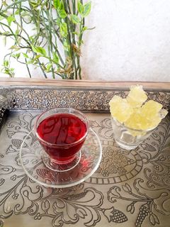 عکسی از دستور چای آلبالو