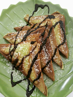 Foto resep Choco pandan peanut toast