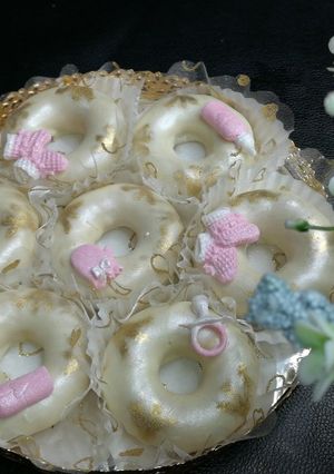 صورة لوصفة كعيكعات المزيود بدون طلية وبحشوة مختلفة