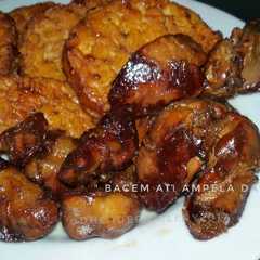 A picture of Bacem ati ampela dan tempe.