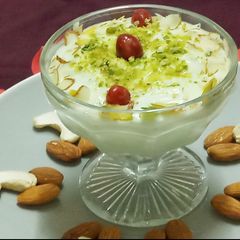 A picture of Almond Pista Shrikhand.