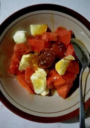 Foto resep Rujak buah ala Kampung