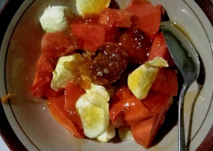 Resep Rujak buah ala Kampung, Lezat