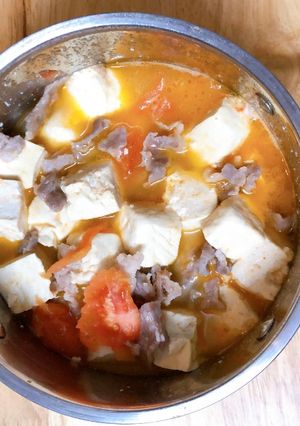 Hình của món Thịt xốt đậu (lạc răm xốt đậu).