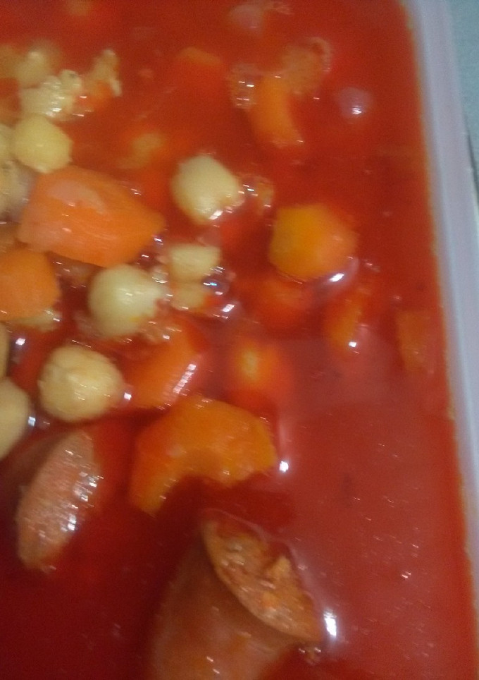 Una foto de Garbanzos con chorizo