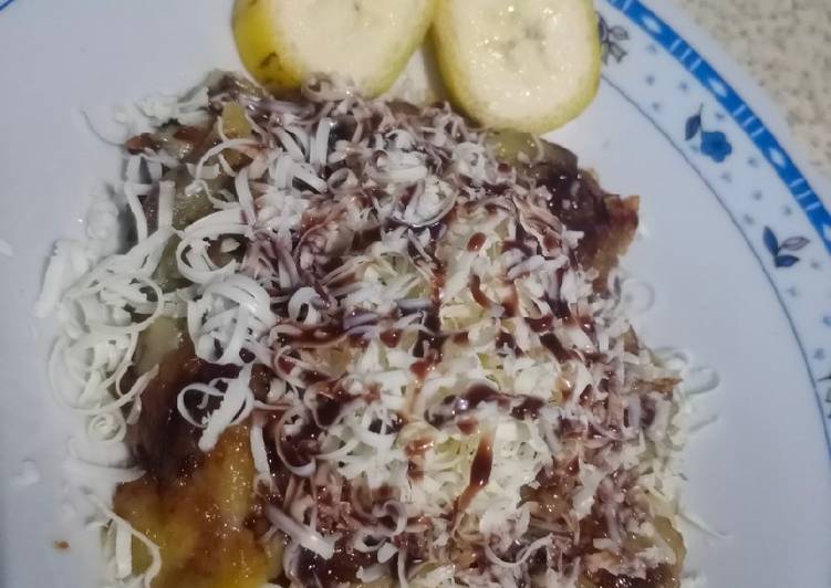 Pisang bakar coklat keju