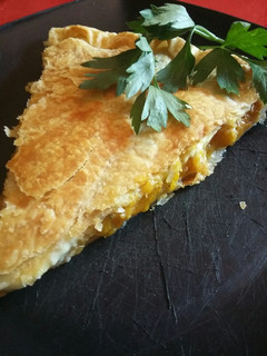 Una foto de Tarta de calabaza y queso