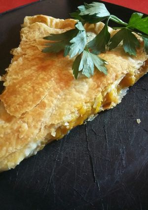 Una foto de Tarta de calabaza y queso