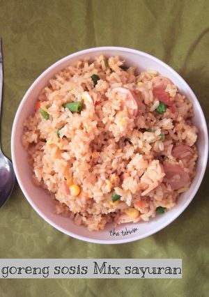 Foto resep Nasi goreng sosis mix sayuran