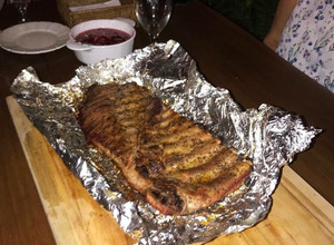 Una foto de Costilla de cerdo a la parrilla