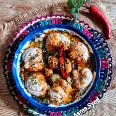 A picture of Hyderabadi Dahi Phulki.