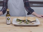 A picture of brie cheese sandwich