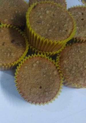 Una foto de Muffins de plátano y nuez