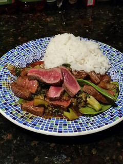 A picture of Brad's broccoli beef.