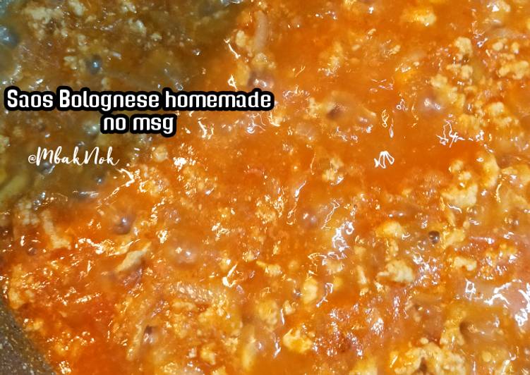 Cara Gampang mengolah Saos Bolognese Homemade no MSG yang Bisa Manjain Lidah