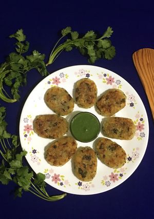A picture of Sabudana Tikki / Cutlet.