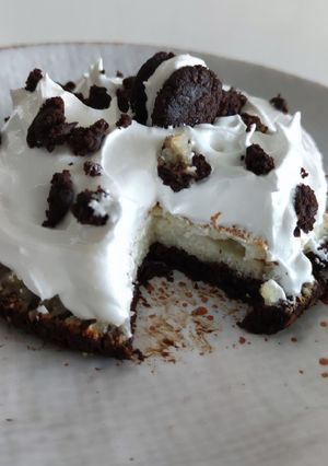 Una foto de Cheesecake de oreo saludable - keto