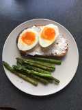Toast, Egg, and Asparagus