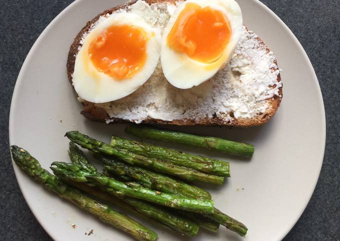 Toast, Egg, and Asparagus