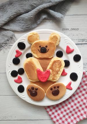 Foto resep Fluffy Bear Pancake